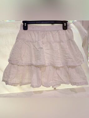 Universal Thread White Tiered Eyelet Ruffled Skirt B0063